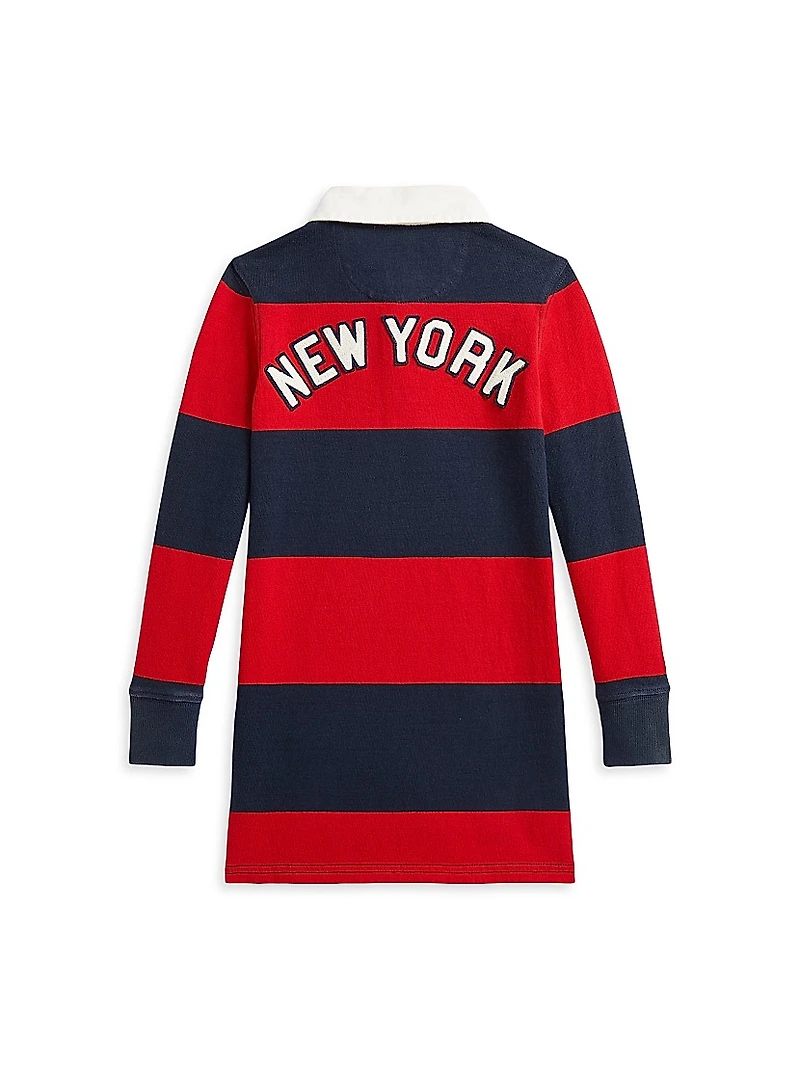 Little Girl's &Girl'sYankees Rugby Polo Shirtdress