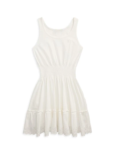 Girl's Cotton Sleeveless Dress