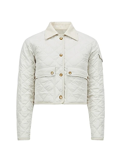 Chitre Diamond-Quilted Padded Shirt Jacket