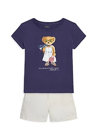 Little Girl's & Cotton Chino Shorts