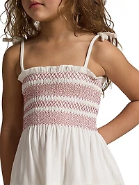 Little Girl's & Smocked Embroidered Dress
