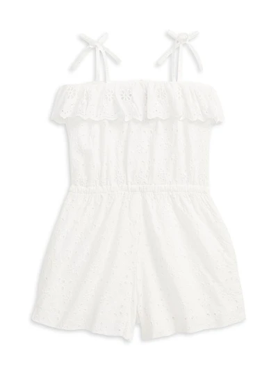 Little Girl's & Cotton Eyelet Romper