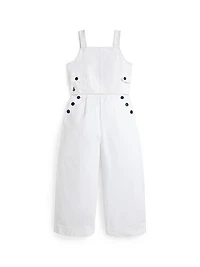 Girl's Canvas Overalls