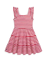 Little Girl's & Striped Jersey Dress