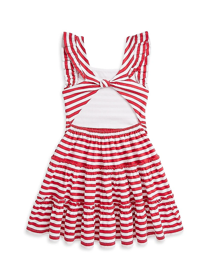 Little Girl's & Striped Jersey Dress