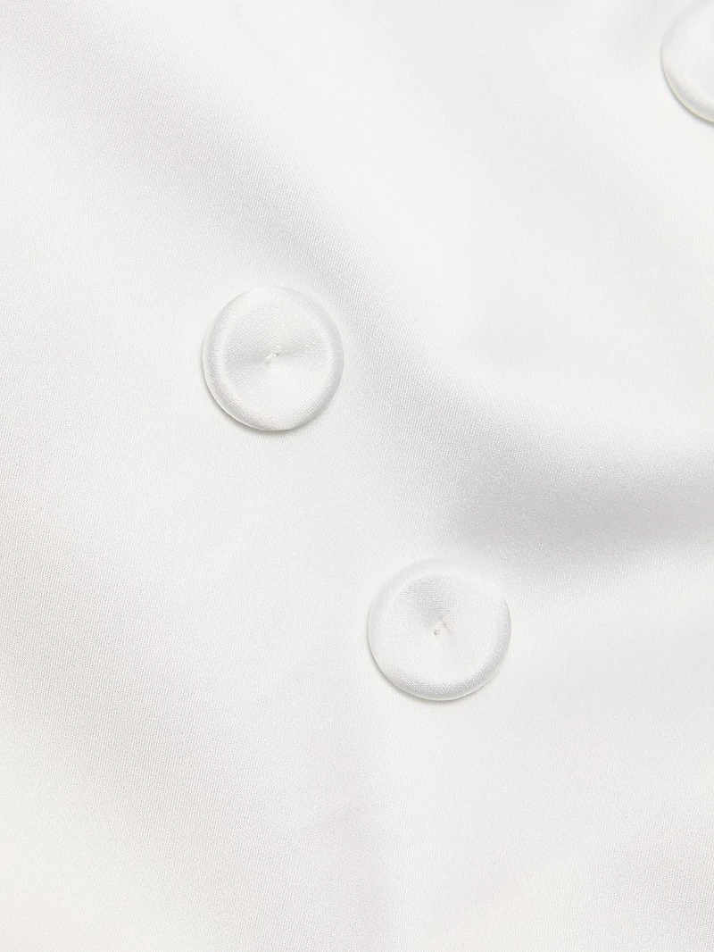 Chrystele Satin Bustier Top