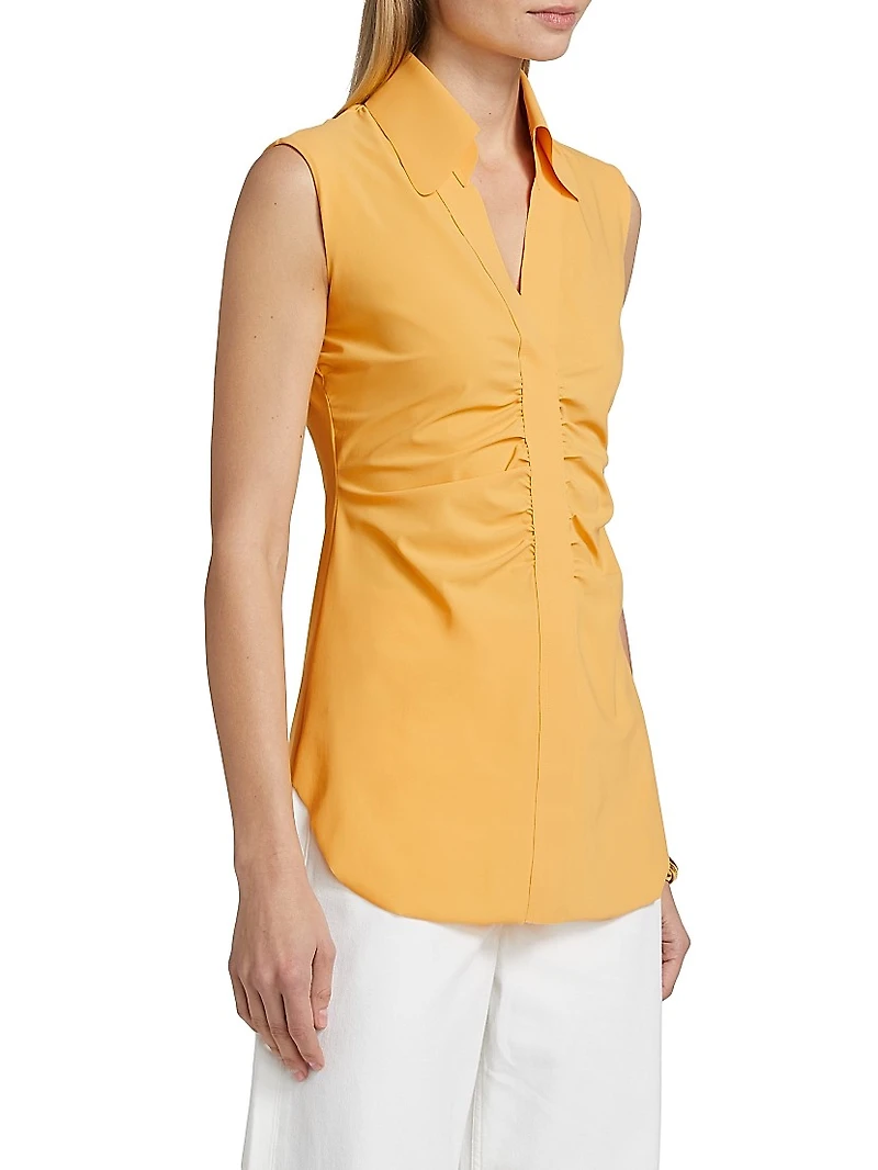 Shohreh Ruched Jersey Sleeveless Top