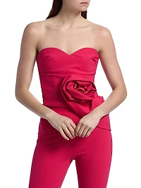 Remi Stretch Floral Bustier Top