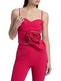 Remi Stretch Floral Bustier Top