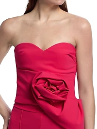 Remi Stretch Floral Bustier Top