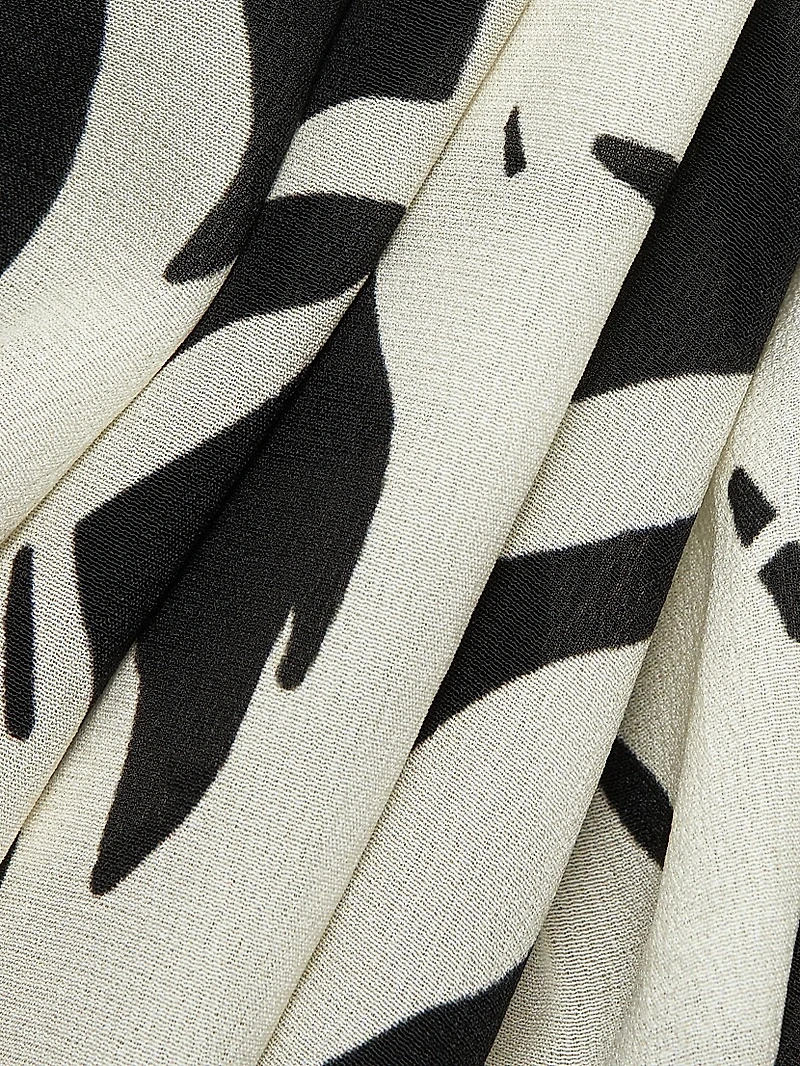 Mirjam Printed Silk Long-Sleeve Top