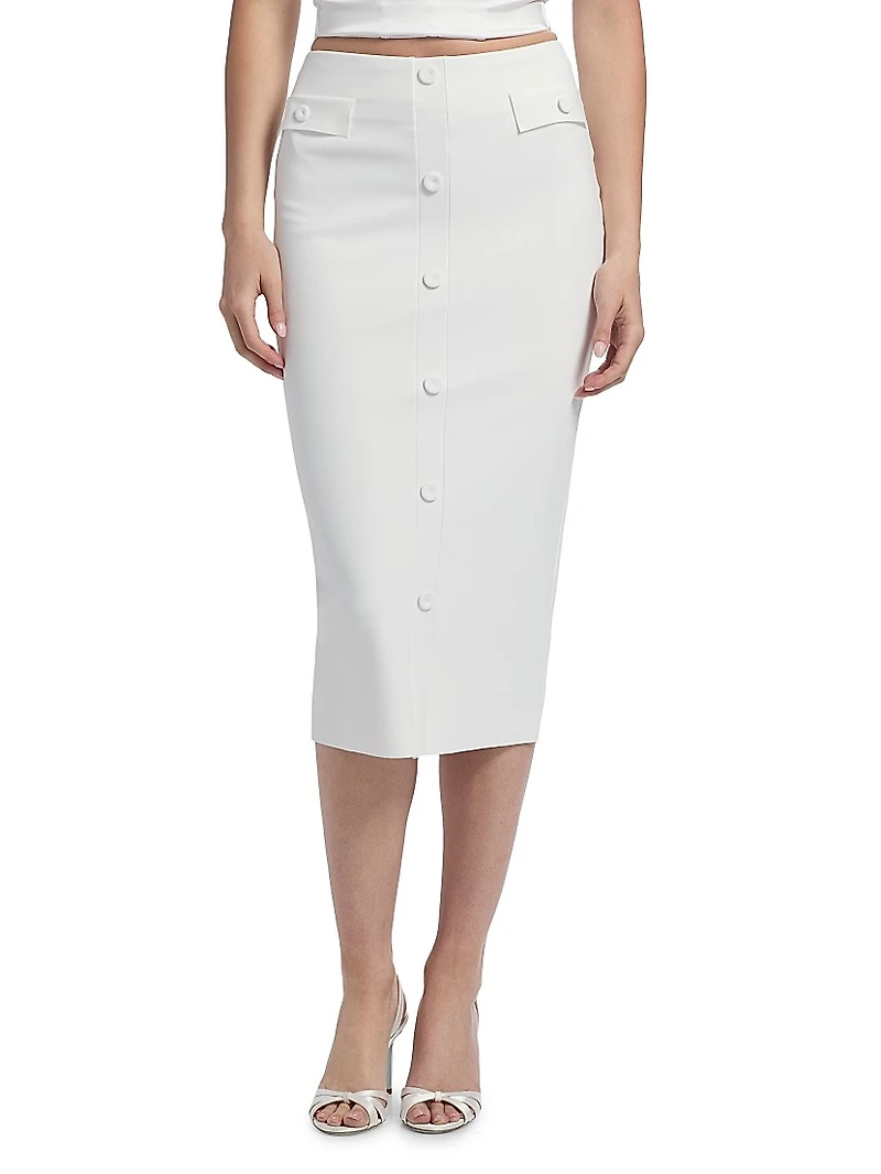 Rivkan Stretch-Jersey Midi-Skirt