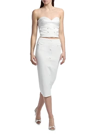 Rivkan Stretch-Jersey Midi-Skirt