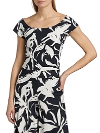 Mariella Printed Jersey Short-Sleeve Top