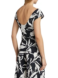 Mariella Printed Jersey Short-Sleeve Top