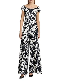 Mariella Printed Jersey Short-Sleeve Top