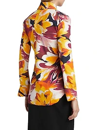 Shohreh Printed Jersey Long-Sleeve Top