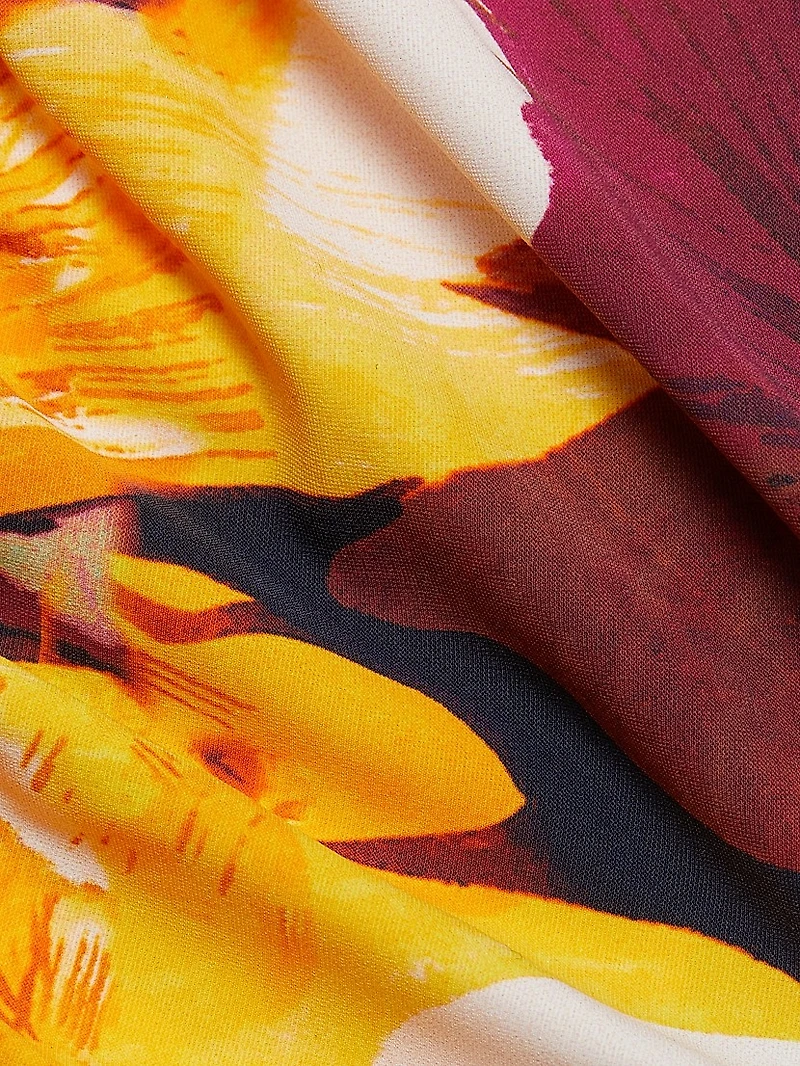 Shohreh Printed Jersey Long-Sleeve Top