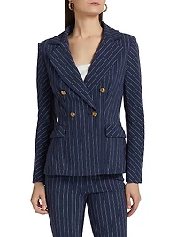 Goldas Pinstriped Double-Breasted Jacket