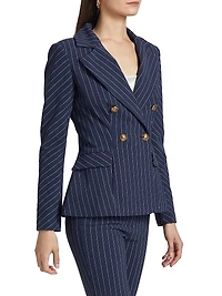 Goldas Pinstriped Double-Breasted Jacket