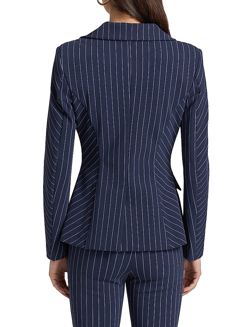 Goldas Pinstriped Double-Breasted Jacket