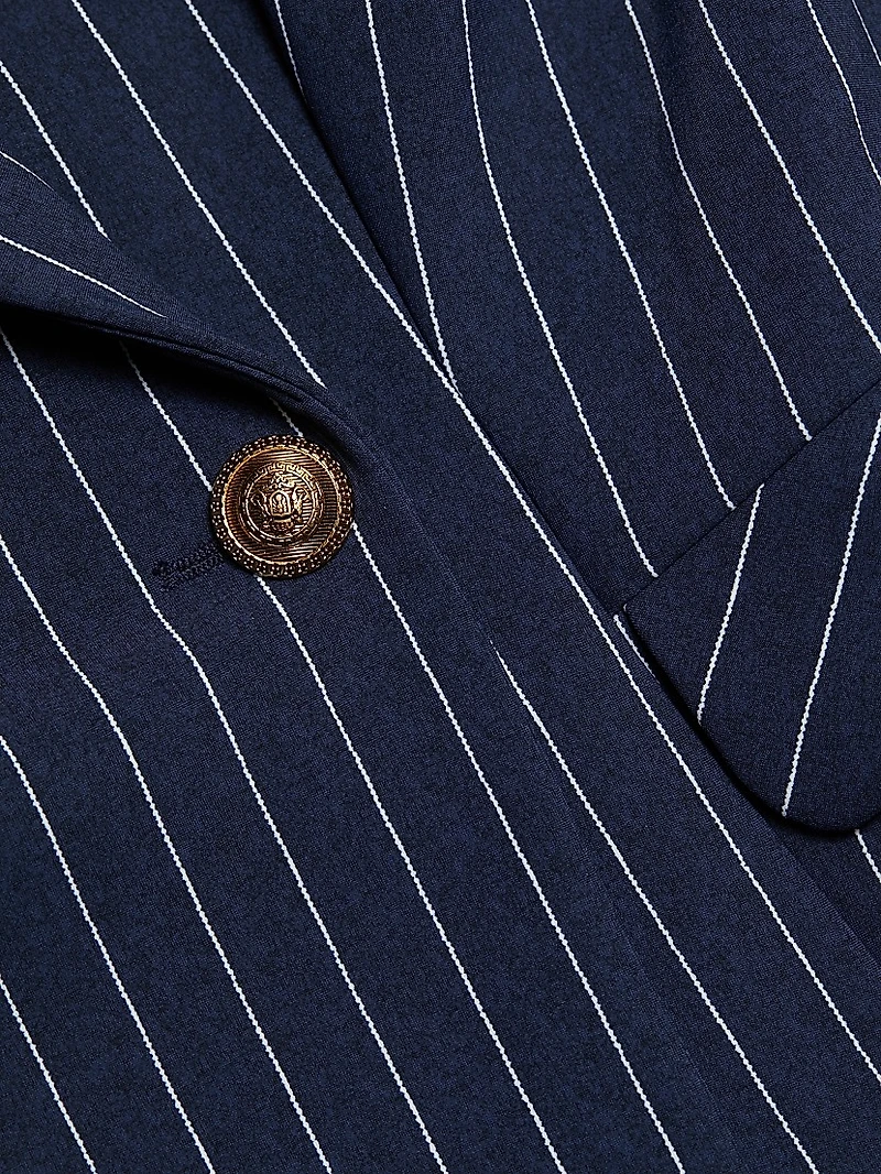 Goldas Pinstriped Double-Breasted Jacket