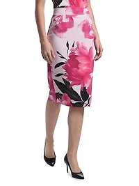 Lumi Floral Pencil Skirt