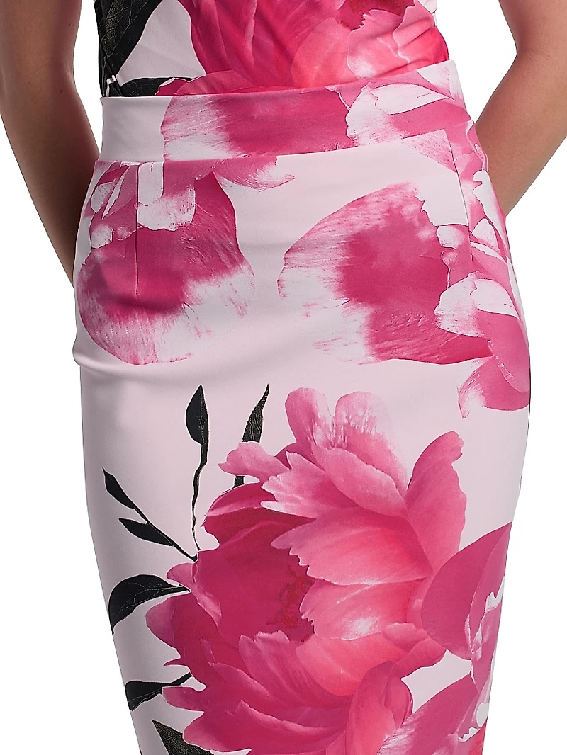Lumi Floral Pencil Skirt