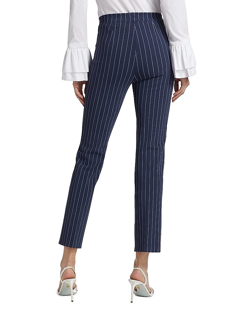 Nuccix Pinstriped Crop Pants