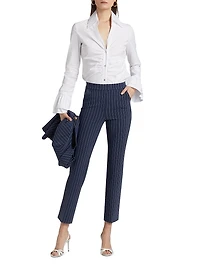 Nuccix Pinstriped Crop Pants