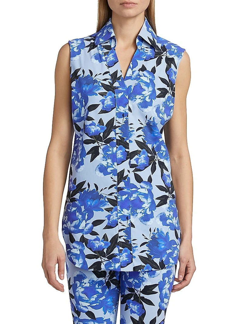 Atena Printed Sleeveless Top