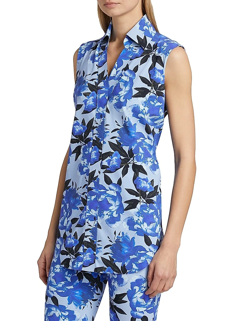Atena Printed Sleeveless Top