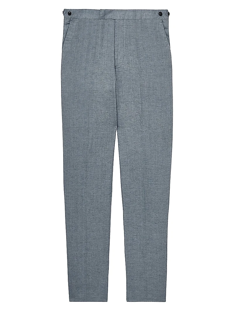Warner Slim Fit Linen Trousers