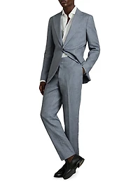 Warner Slim Fit Linen Trousers