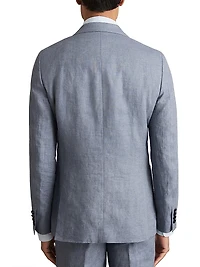 Warner Single-Breasted Linen Blazer