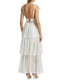 Sandrine Sheer Sequin Gown