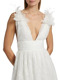 Sandrine Sheer Sequin Gown