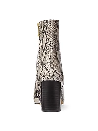 Elise Python-Printed Booties