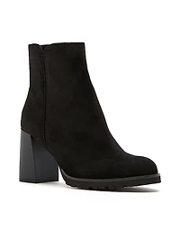 Maggie 85MM Suede Block-Heel Booties