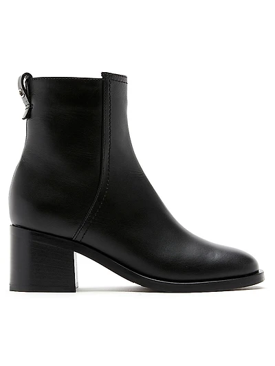 Jordan 65MM Leather Block-Heel Booties