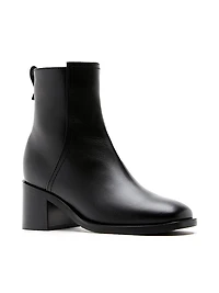 Jordan 65MM Leather Block-Heel Booties