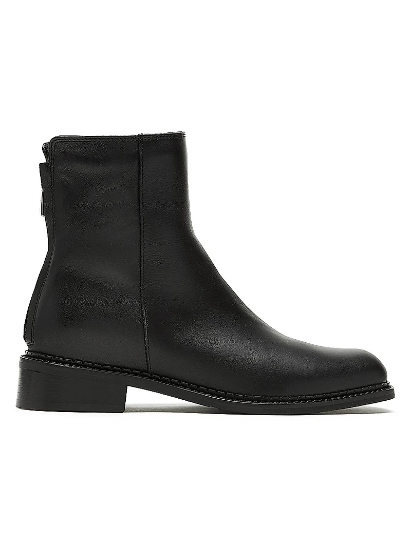 Selina Waterproof Leather Ankle Boots