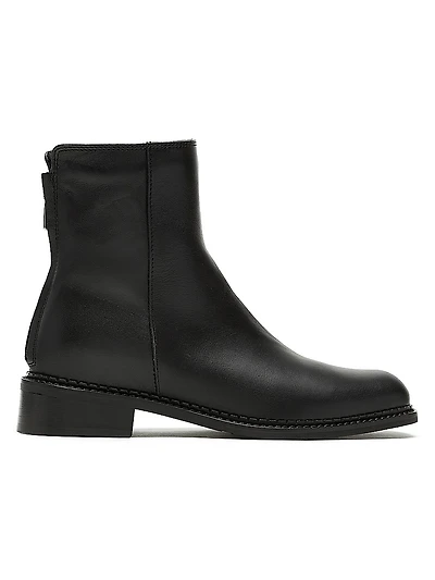 Selina Waterproof Leather Ankle Boots