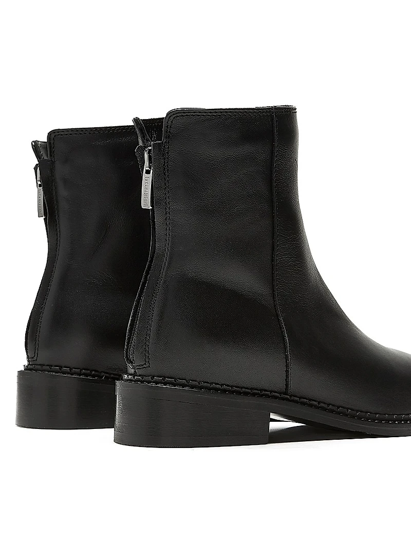 Selina Waterproof Leather Ankle Boots