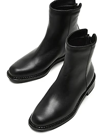 Selina Waterproof Leather Ankle Boots