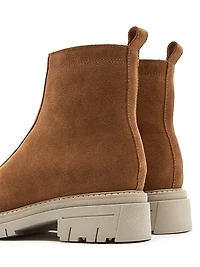 40MM Shearling-Lined Suede Booties
