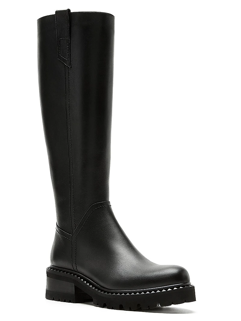 Cyrus 45MM Leather Knee-High Boots