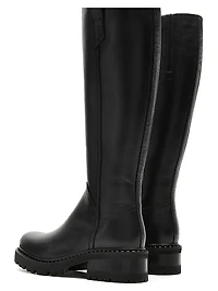 Cyrus 45MM Leather Knee-High Boots