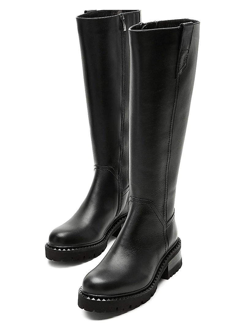 Cyrus 45MM Leather Knee-High Boots