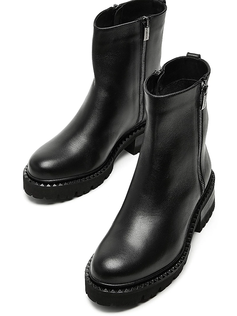 45MM Leather Booties